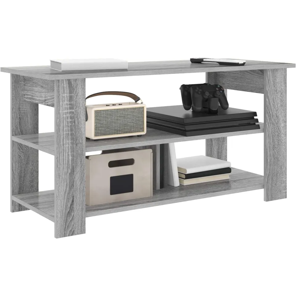 vidaXL TV-standaard Grijs Sonoma 100 x 40 x 50 cm