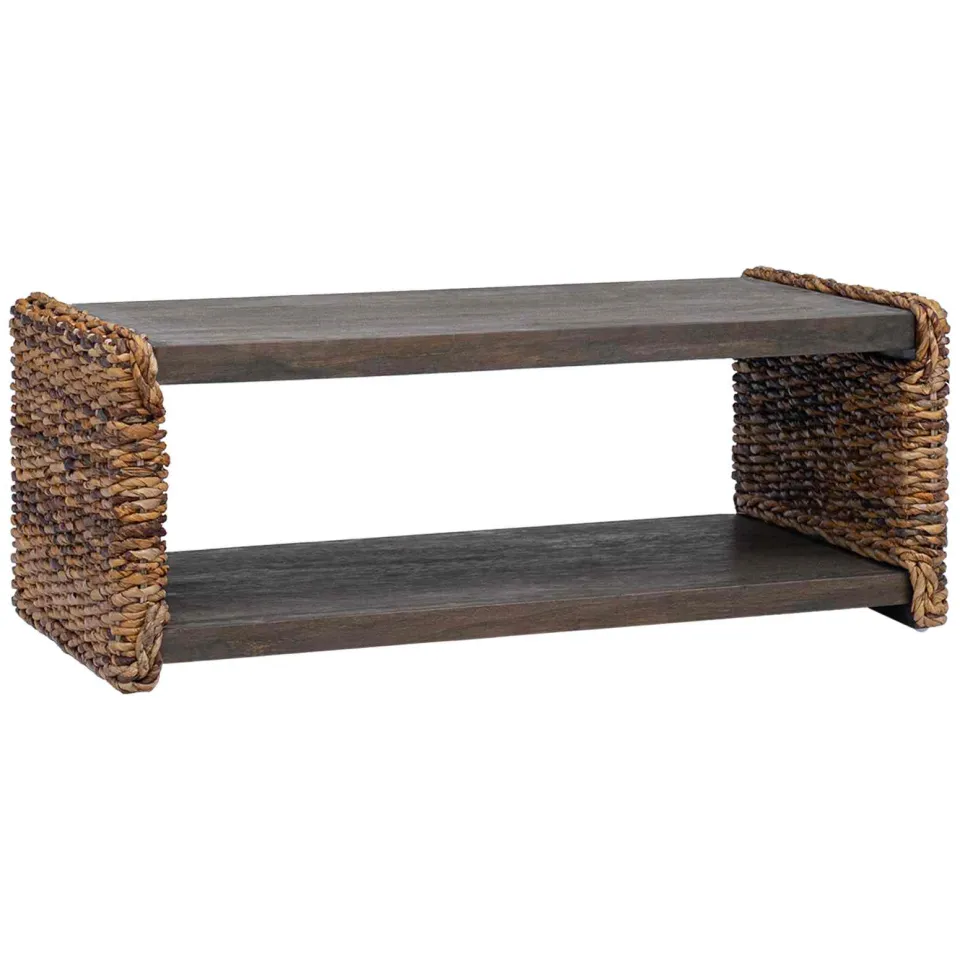 vidaXL Salontafel Naturel 90 x 45 x 35 cm Massief Mahoniehout Bruin