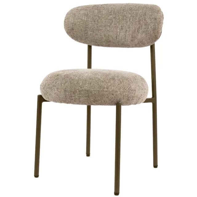 AnLi Style Stoel Round zand bruin - set van 2