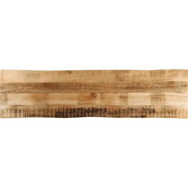 vidaXL Tafelblad met natuurlijke rand 180x40x2,5 cm massief mangohout Bruin