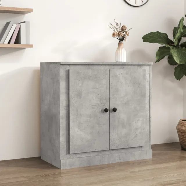 vidaXL Dressoir 70x35,5x67,5 cm bewerkt hout betongrijs grijs