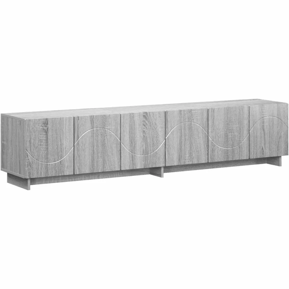 vidaXL tv-meubel 180 x 34,5 x 40 cm Grijs Sonoma Bewerkt hout, foto 3