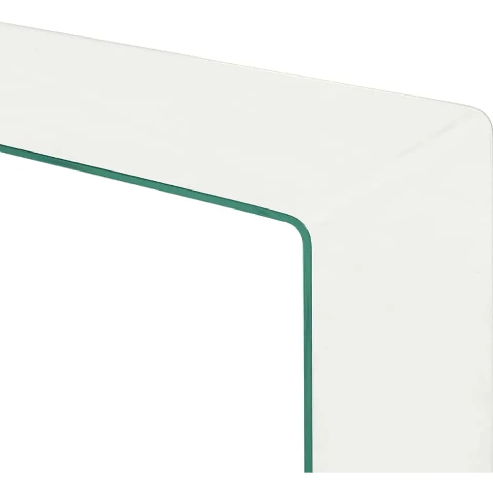 vidaXL 2-delige salontafelset 90x30x20/110x30x40 cm gehard glas transparent, foto 3