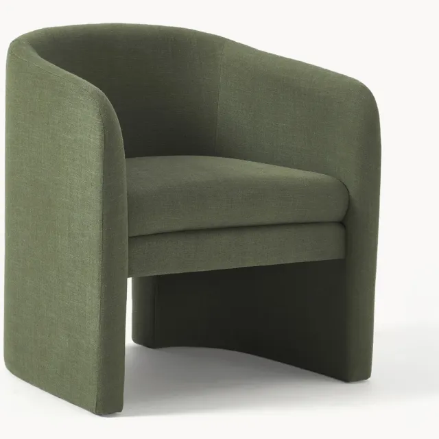 Westwing Collection Fauteuil Mairo Groen