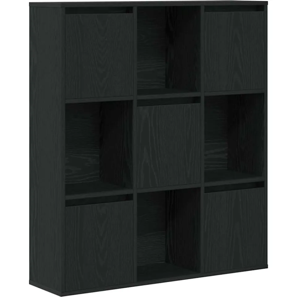 vidaXL Boekenkast 89x24x101,5 cm bewerkt hout zwart eikenkleurig, foto 3