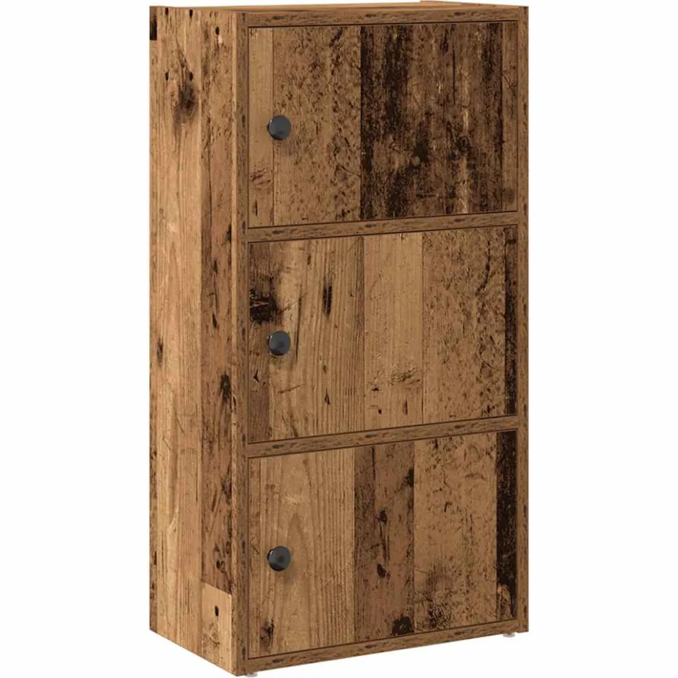 vidaXL Boekenkast 40x24x77 cm bewerkt hout oud houtkleurig bruin, foto 3
