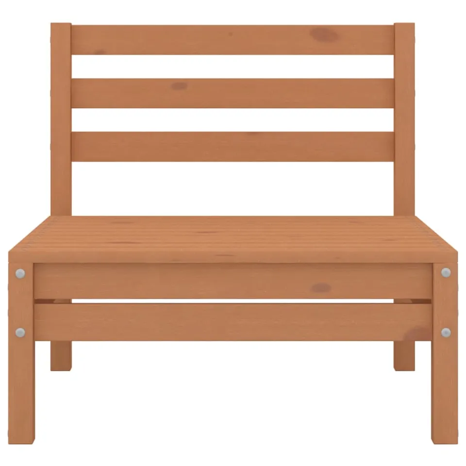 vidaXL 4-delige Loungeset massief grenenhout honingbruin bruin, foto 4