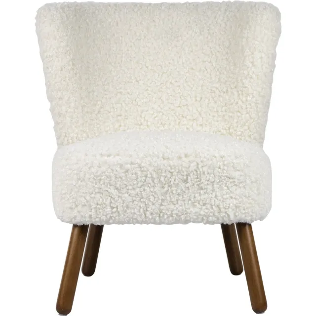 Mars & More stoel teddy krul wit 60x72x74cm