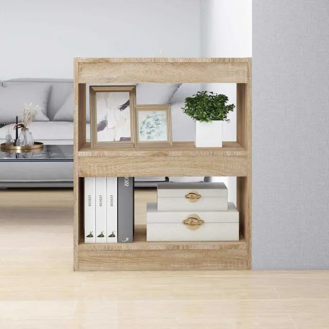 vidaXL Boekenkast / kamerscherm 60x30x72 cm sonoma eikenkleurig, foto 2