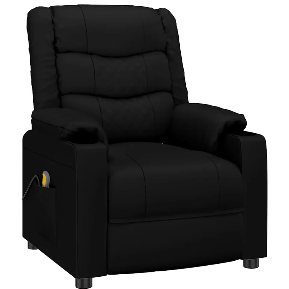 vidaXL Massagestoel kunstleer zwart, foto 3