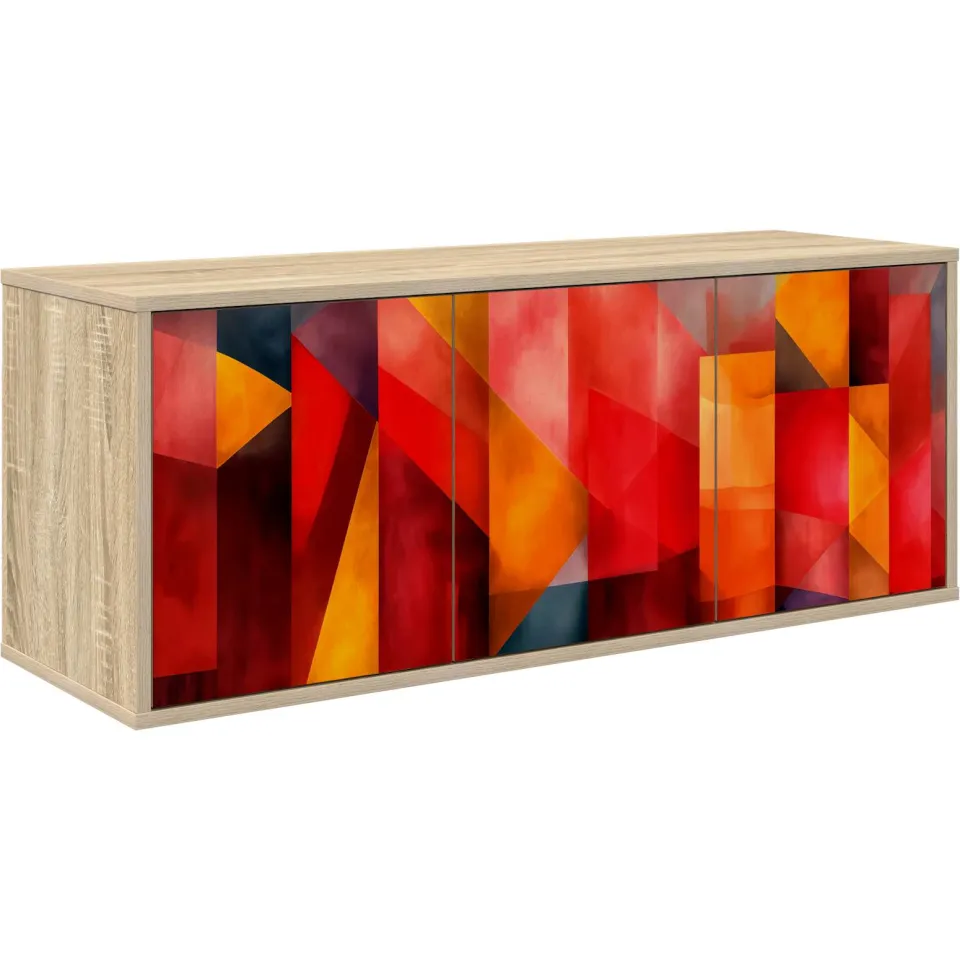 vidaXL Wandgemonteerd tv-meubel HEESCH 102 x 33 x 40 cm Sonoma Eiken, foto 3