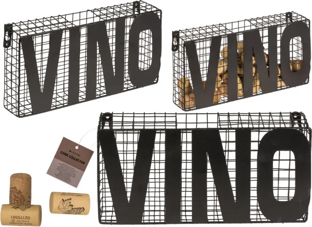 OOTB Metal Cork Collector Vino Zwart