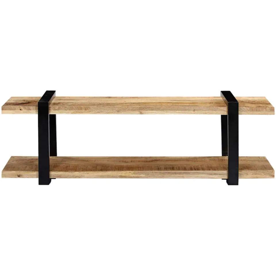 vidaXL Tv-meubel 130x40x40 cm massief mangohout bruin, foto 3
