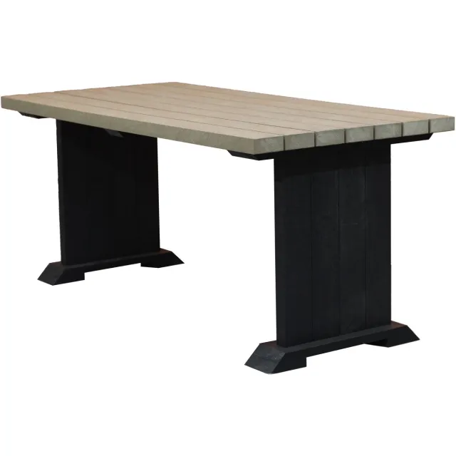 Rekupro Stratford 220cm Rekupro Tuintafel - Beige - 6-8 Persoons - Recycled kunststof