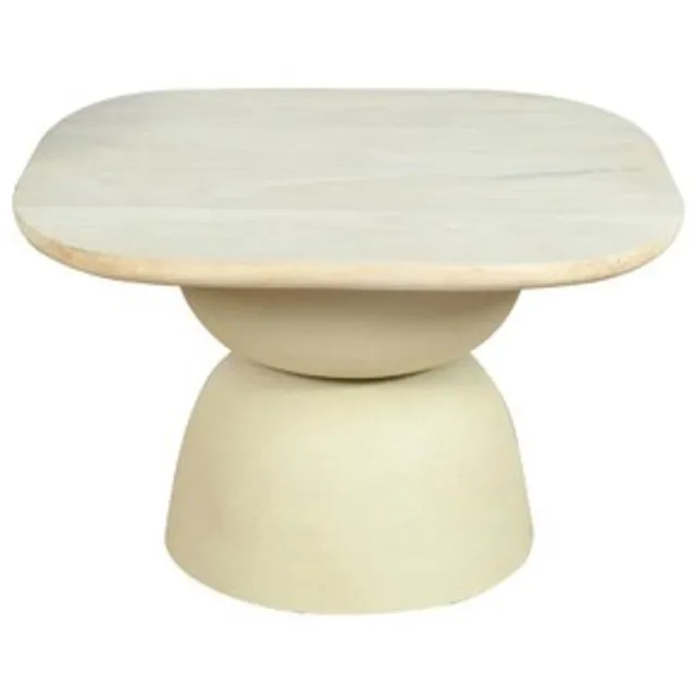 Tower Living Barza coffeetable 60x60x38 KD off white Gebroken Wit