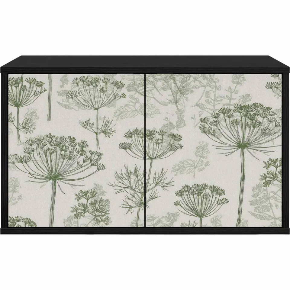 vidaXL Wandgemonteerd tv-meubel GOTHA 69 x 33 x 40 cm Zwart eiken, foto 4