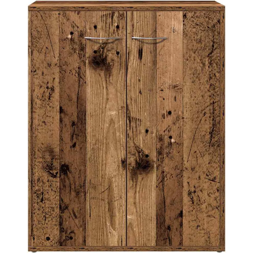 vidaXL Dressoir 60x30x75 cm bewerkt hout oud houtkleurig bruin, foto 4