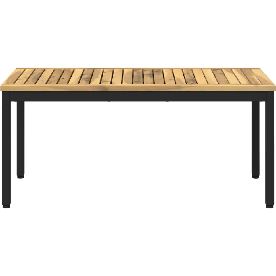 vidaXL Salontafel NAARDEN Whitewash en zwart 49 x 100,5 x 45 cm Bruin