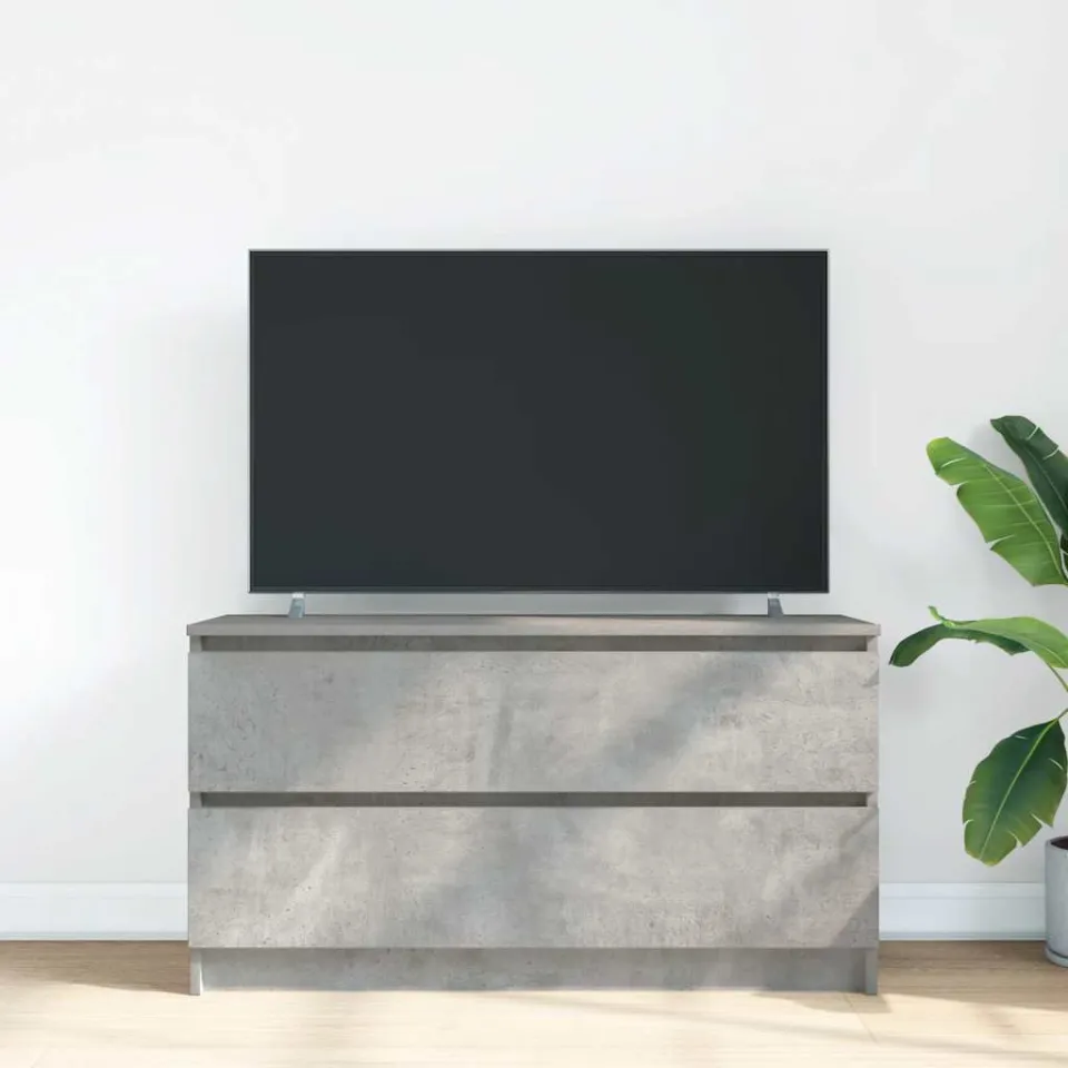 vidaXL Tv-meubel 100x35x54 cm bewerkt hout betongrijs grijs, foto 3