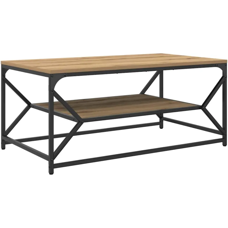 vidaXL Salontafel Artisan Eiken 90 x 50 x 40 cm
