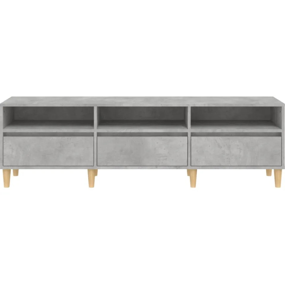 vidaXL Tv-meubel 150x30x44,5 cm bewerkt hout betongrijs grijs, foto 3