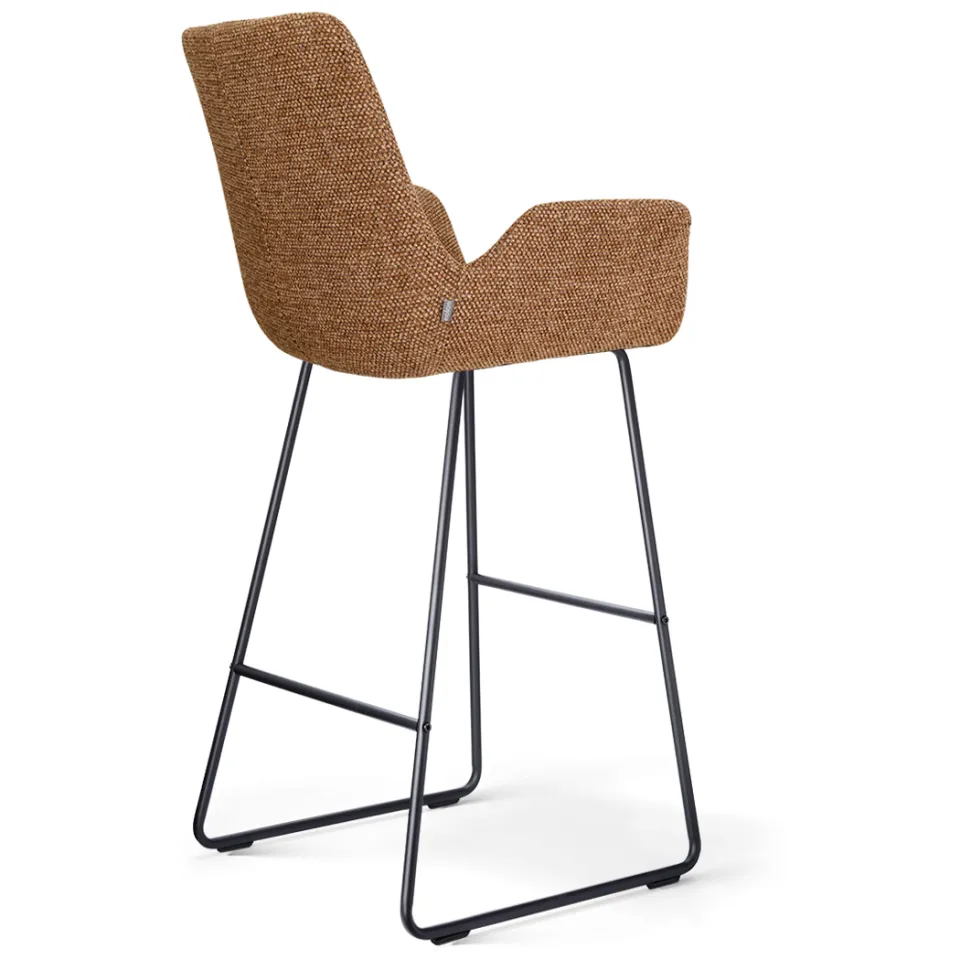 Nolon Nino-Eef barkruk bruin blend - zwart onderstel - 75 cm, foto 3