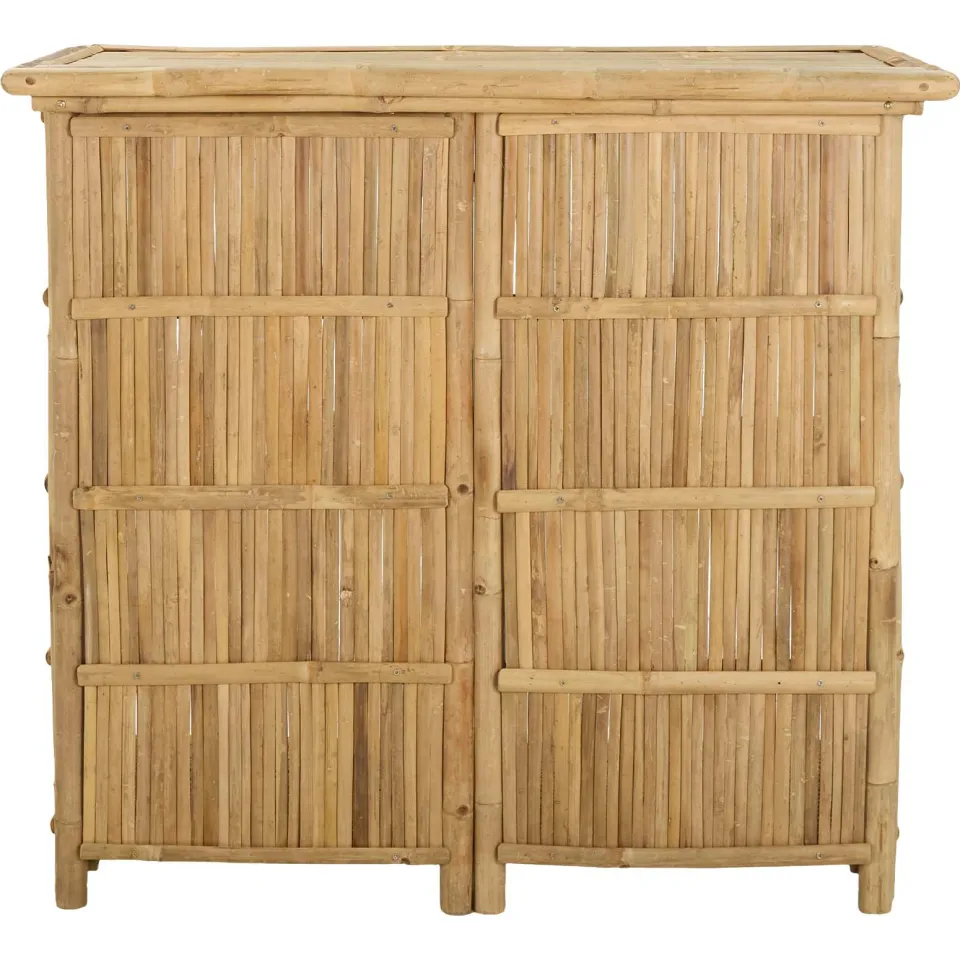 vidaXL Buiten Bartafel Naturel 115 x 55 x 105 cm Bamboe, foto 3