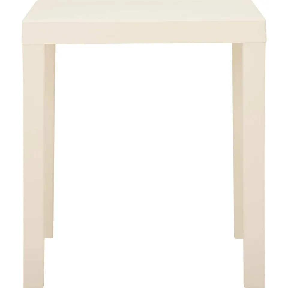 vidaXL Tuintafel 79x65x72 cm kunststof wit