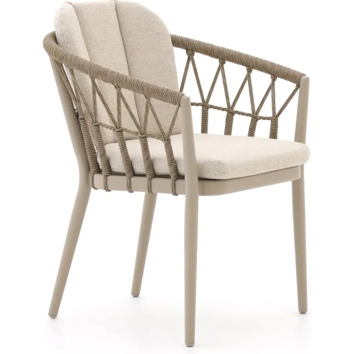 Tierra Outdoor SantaFe/Oblong 200cm dining tuinset 5-delig taupe, foto 4