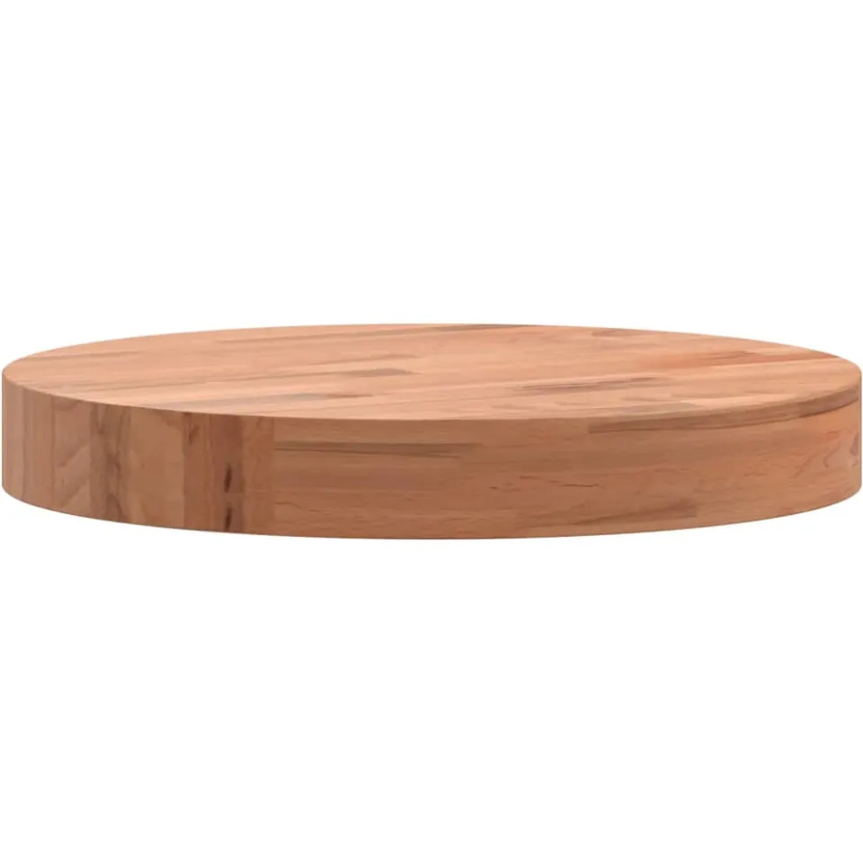 vidaXL Tafelblad rond Ø30x4 cm massief beukenhout Bruin