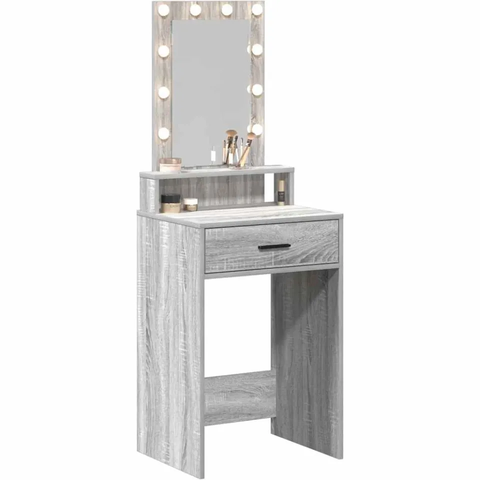 vidaXL Plafondtafel Grijs 50 x 41 x 140 cm Bewerkt hout