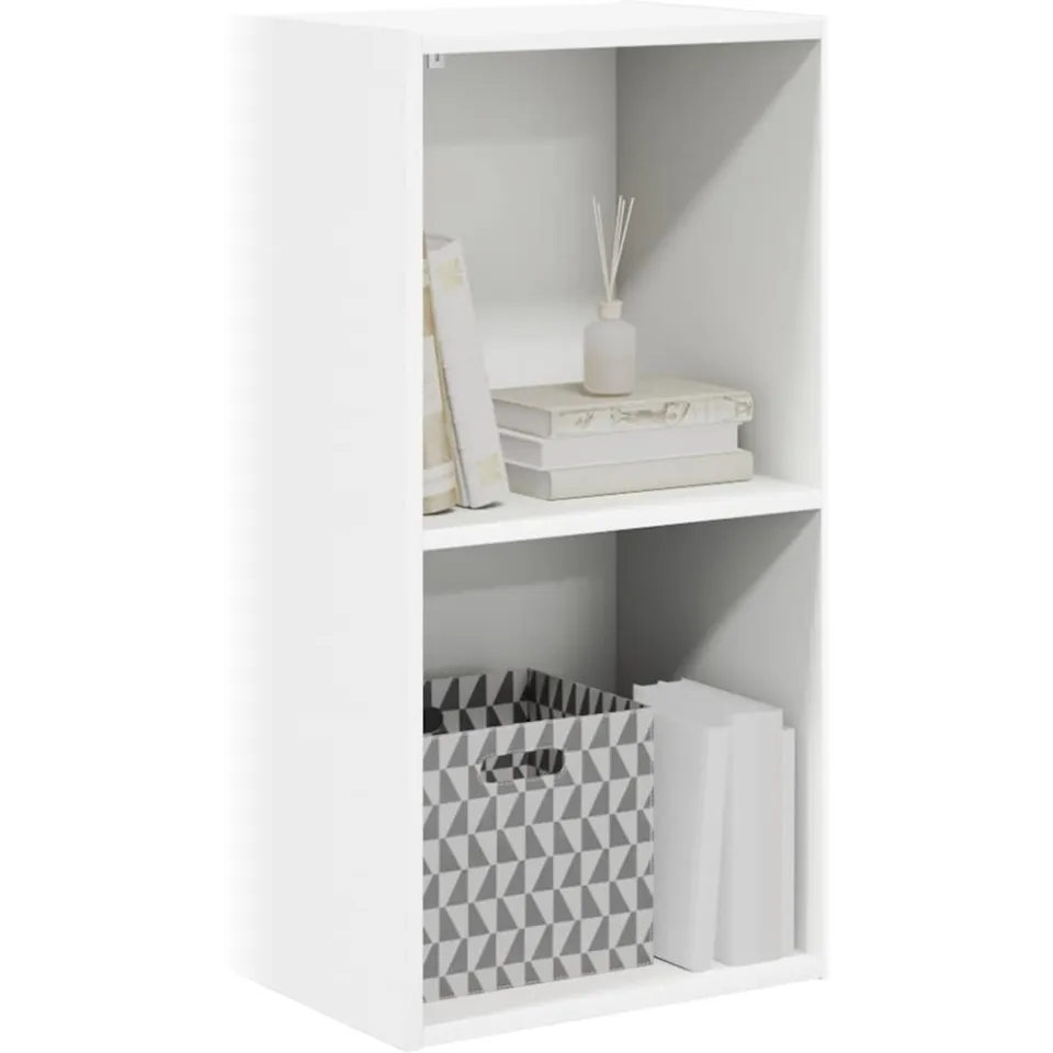 vidaXL Boekenkast 40x30x76,5 cm bewerkt hout wit