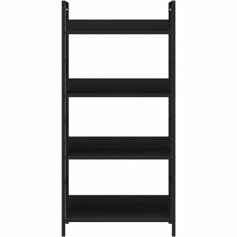 vidaXL Boekenkast met 4 schappen 60x27,6x90,5 cm bewerkt hout zwart, foto 4