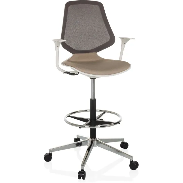 hjh office Werkstoel / baliestoel TOP WORK STYLE stof beige hjh OFFICE