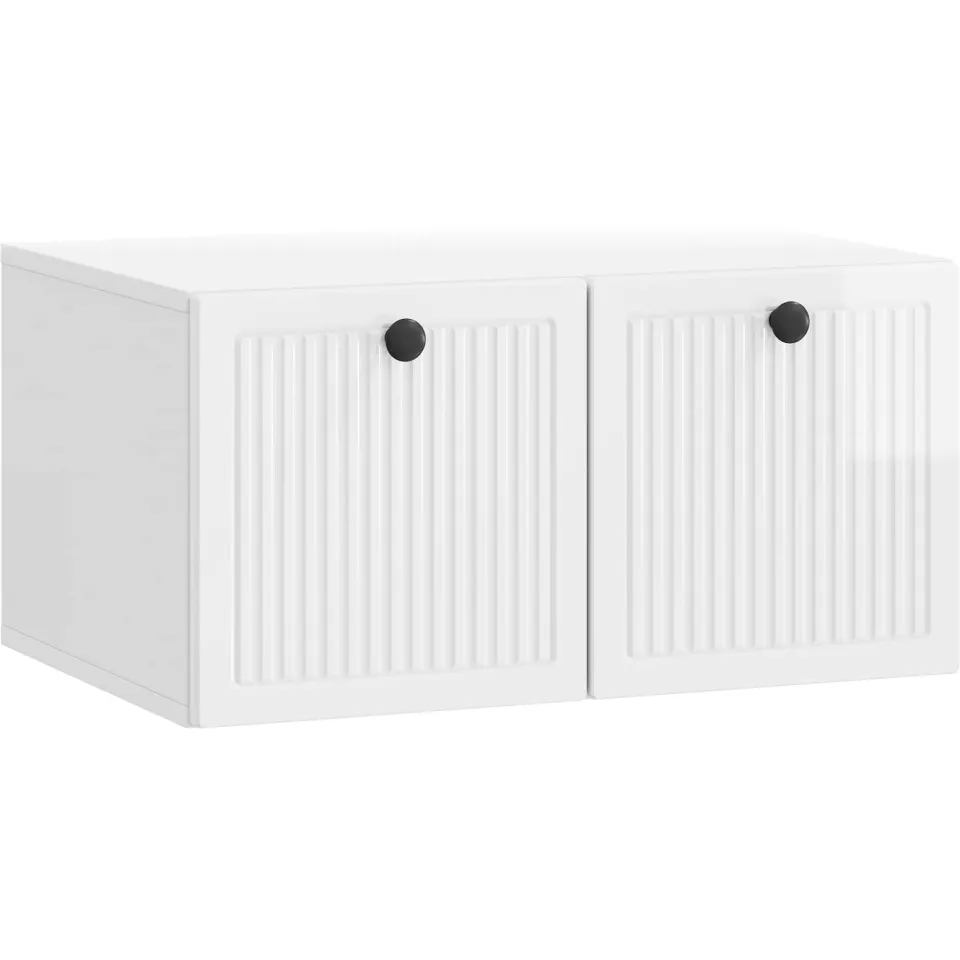vidaXL Wandbeugel TV-kast Hoogglans Wit 59,5 x 41 x 30 cm Bewerkt hout, foto 3