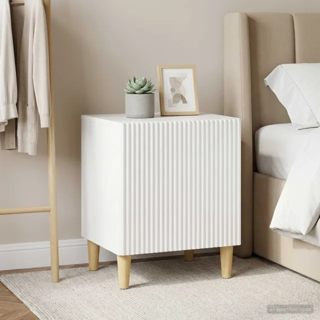 vidaXL Nachtkastje 2 st Hoogglans Wit 43 x 34,5 x 50 cm Bewerkt hout, foto 2