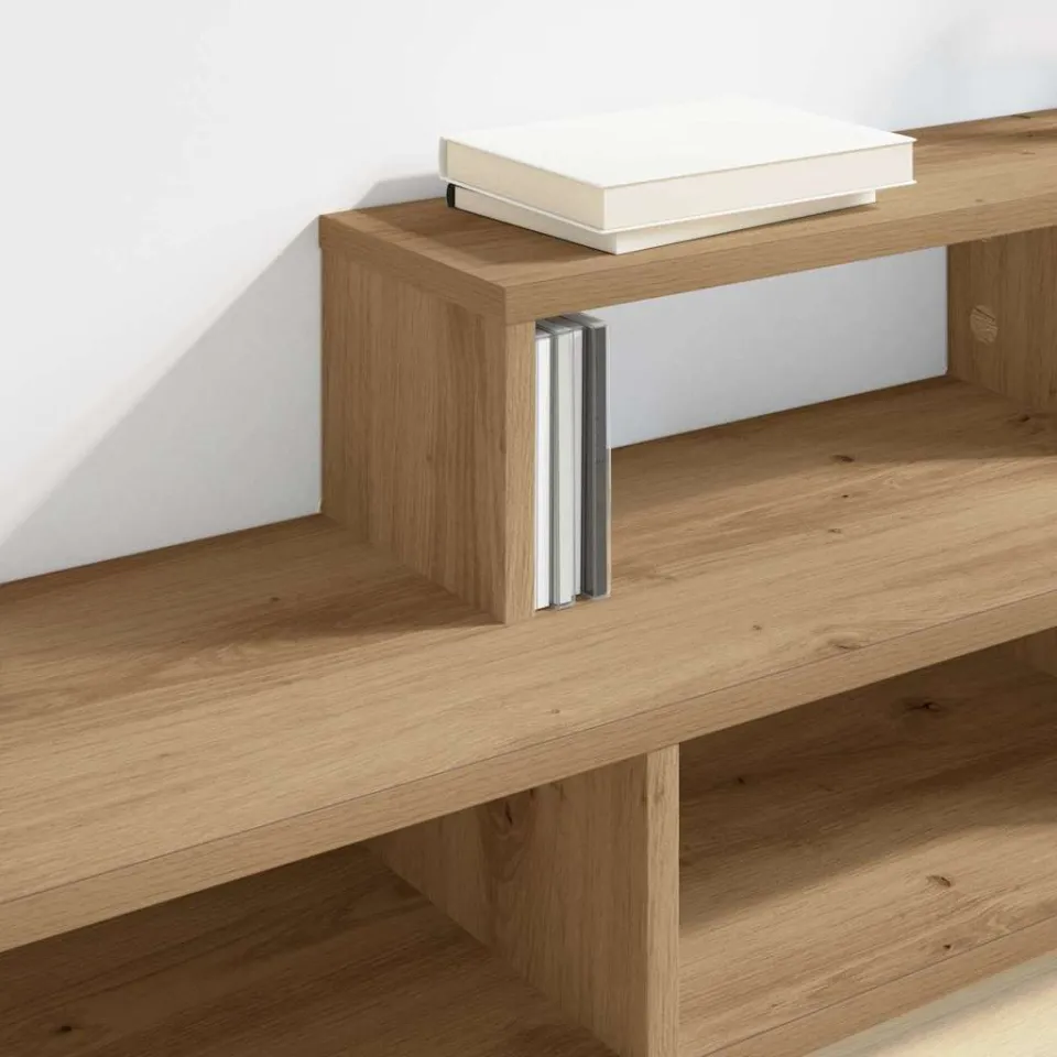 vidaXL TV-stand 120x25x28,5cm Bewerkt hout bruin, foto 4