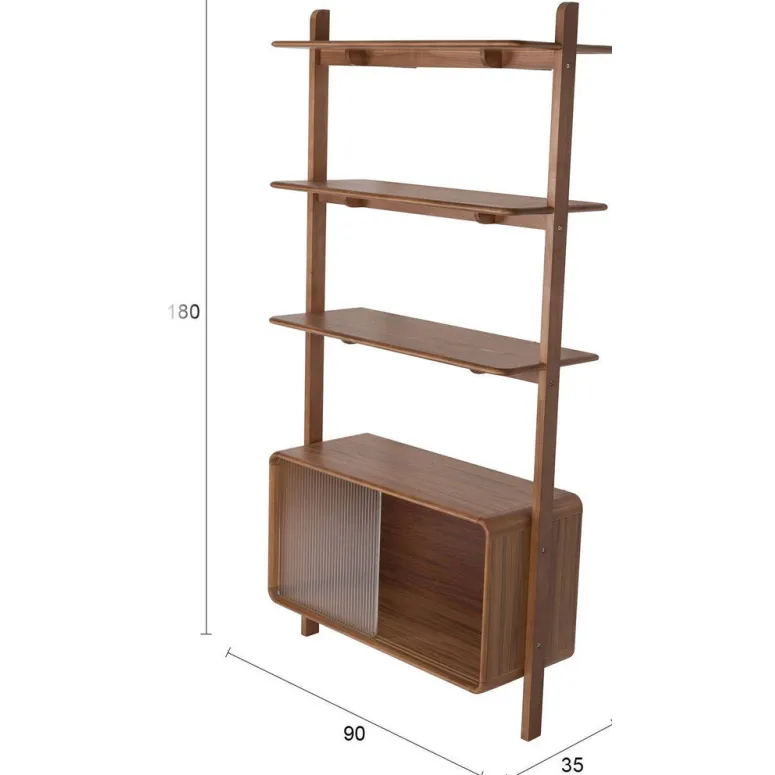 Zuiver stellingkast Rise bruin, foto 2