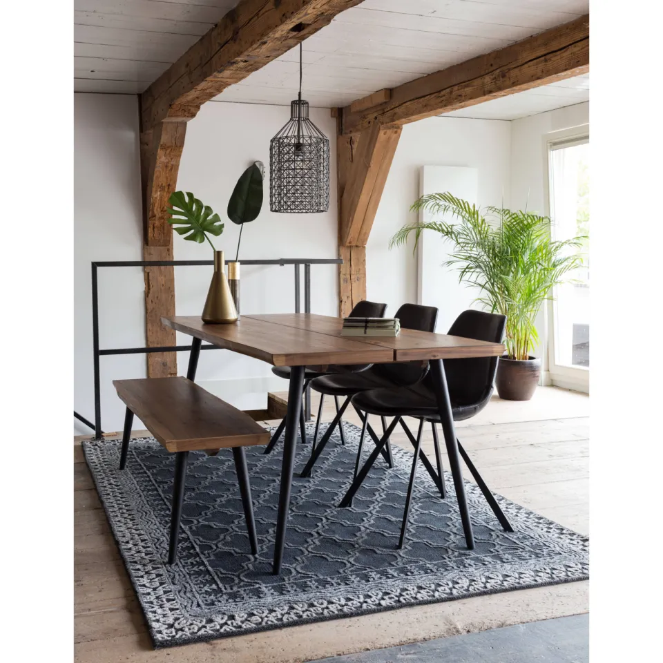 Dutchbone eetkamertafel Alagon (180x90 cm) bruin, foto 3