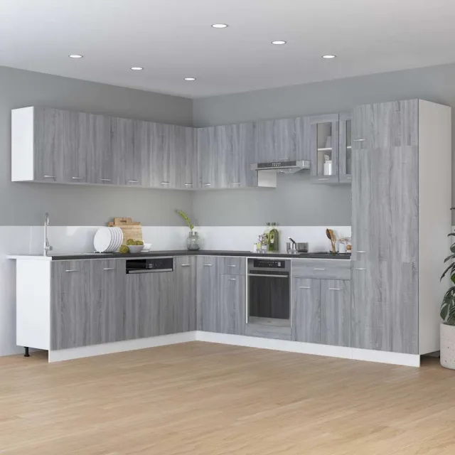 vidaXL Onderkast met lade Lyon 60x46x81,5 cm bewerkt hout grijs sonoma