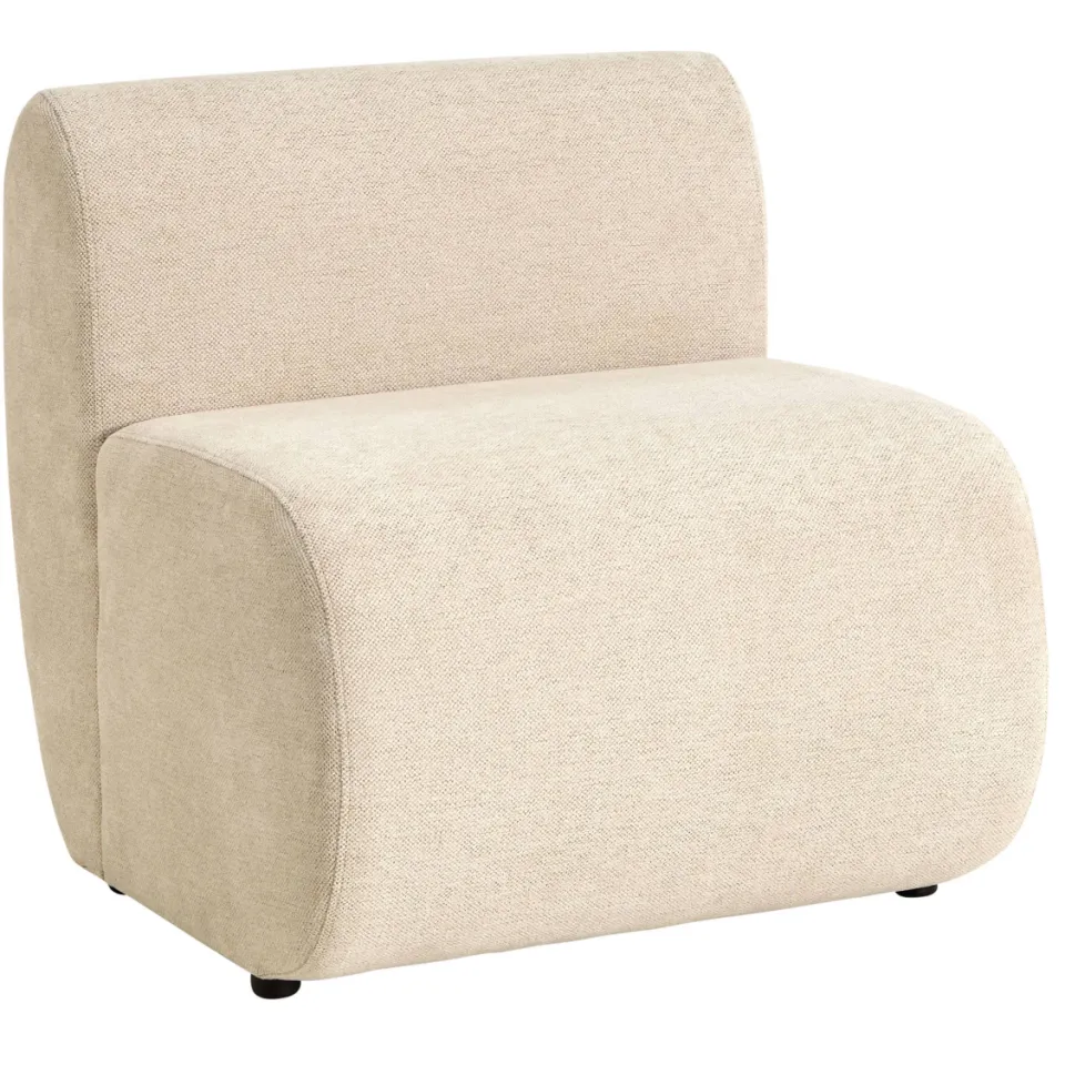 Studio LIVIT Delia 1-zits element eetkamerbank beige, foto 5