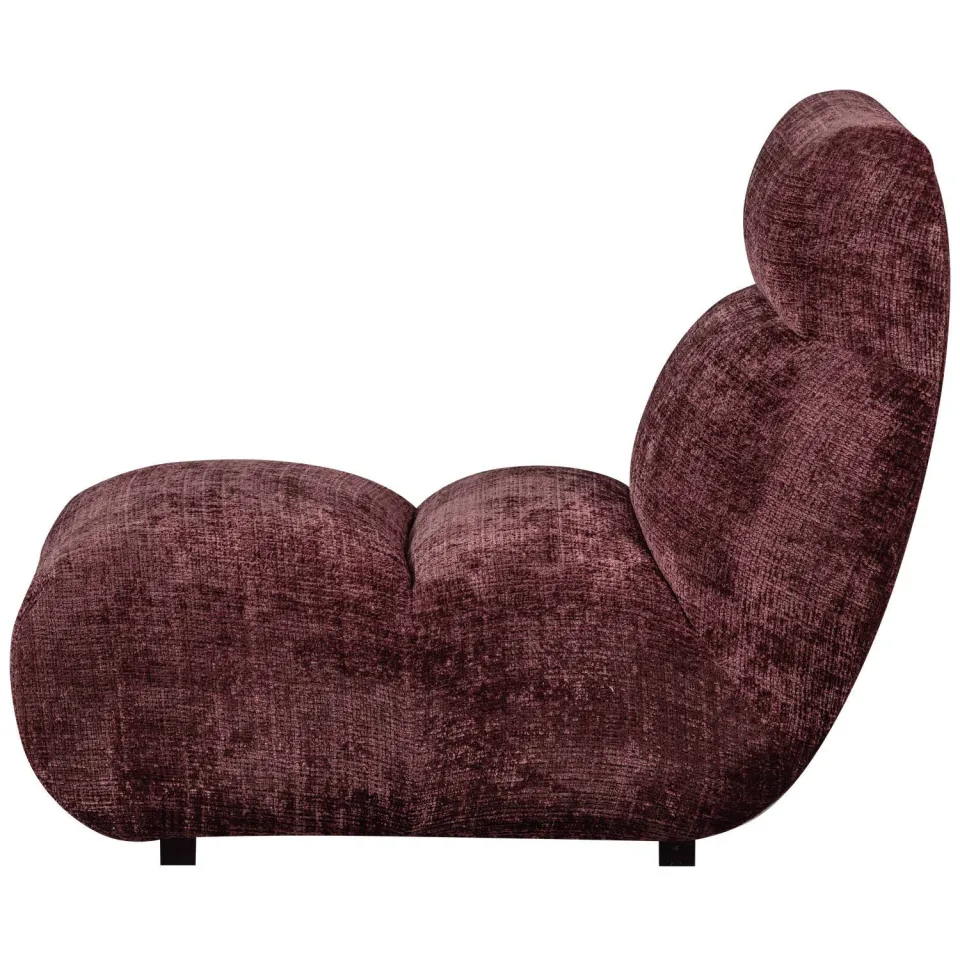 WOOOD Observe Fauteuil - Chenille - Aubergine - 82x75x96, foto 3