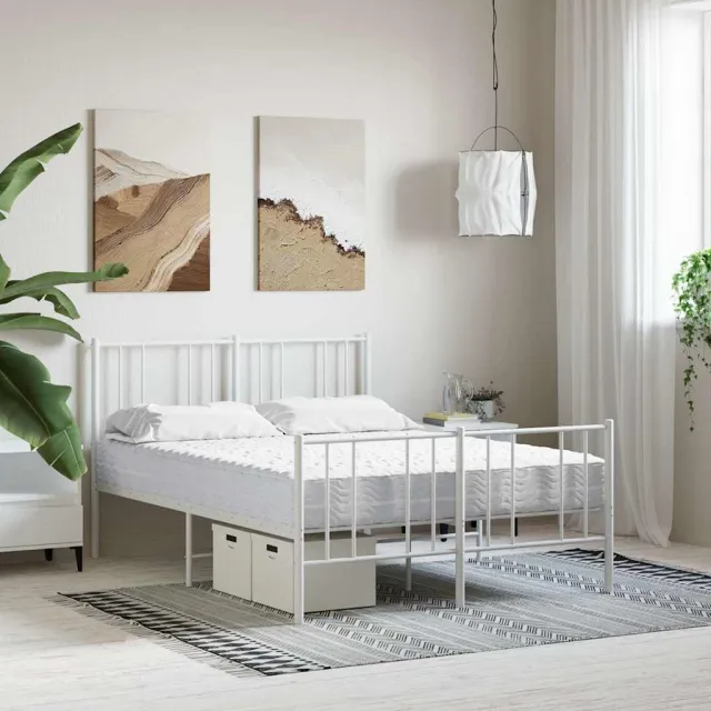 vidaXL Schuimmatras hardheid H2 H3 120x210 cm wit