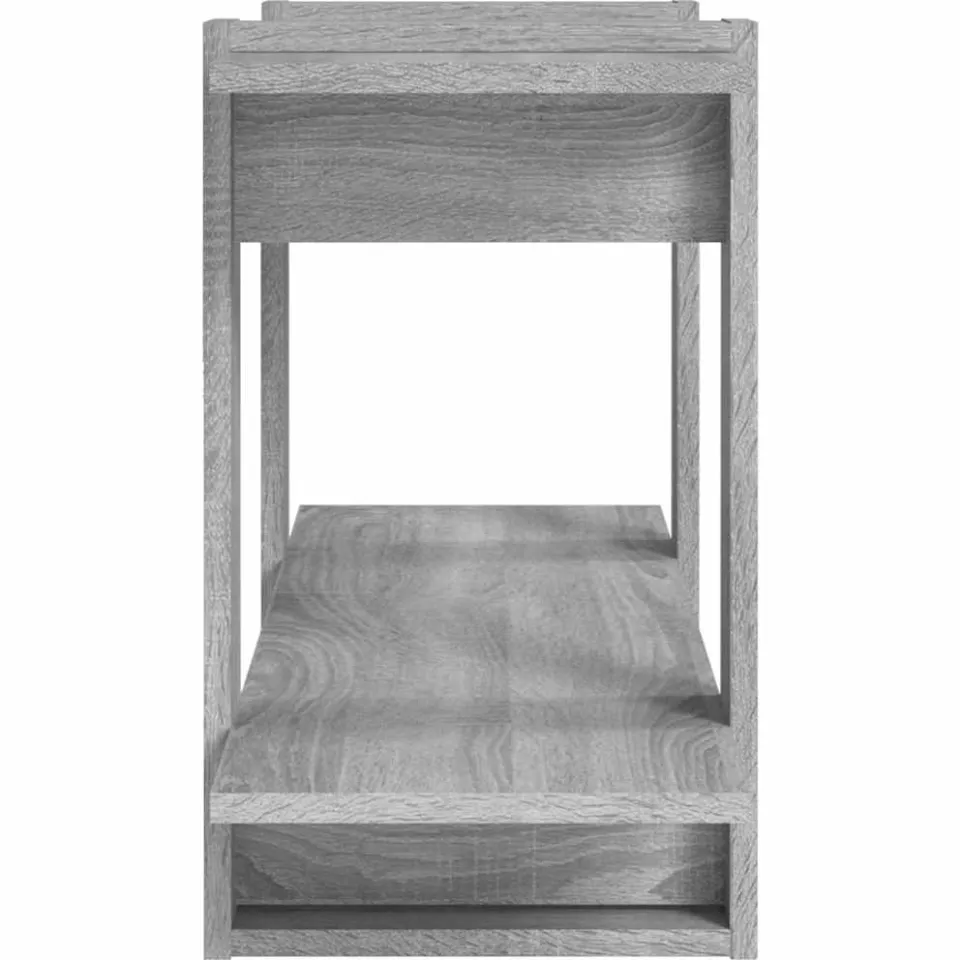 vidaXL Boekenkast 100x30x51 cm bewerkt hout grijs sonoma eiken, foto 4