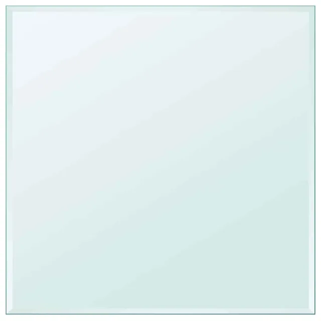 vidaXL Tafelblad van gehard glas 700x700 mm vierkant Transparent