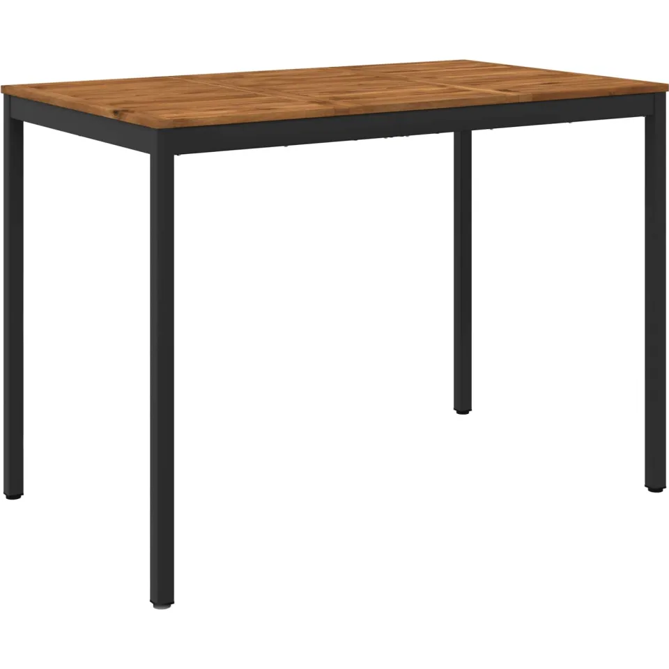 vidaXL Tuinbar Tafel NAARDEN Naturel en Zwart 147 x 88,5 x 105 cm, foto 3