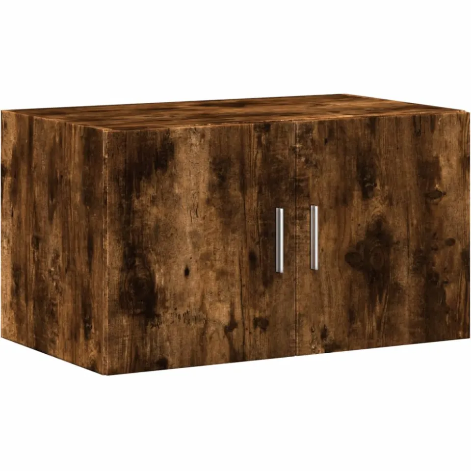 vidaXL Wandkast 70x42,5x40 cm bewerkt hout gerookt eikenkleurig Bruin