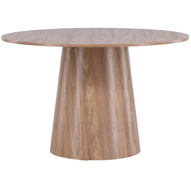 Nest living Trude houten eettafel naturel hout Ø 120 cm Bruin