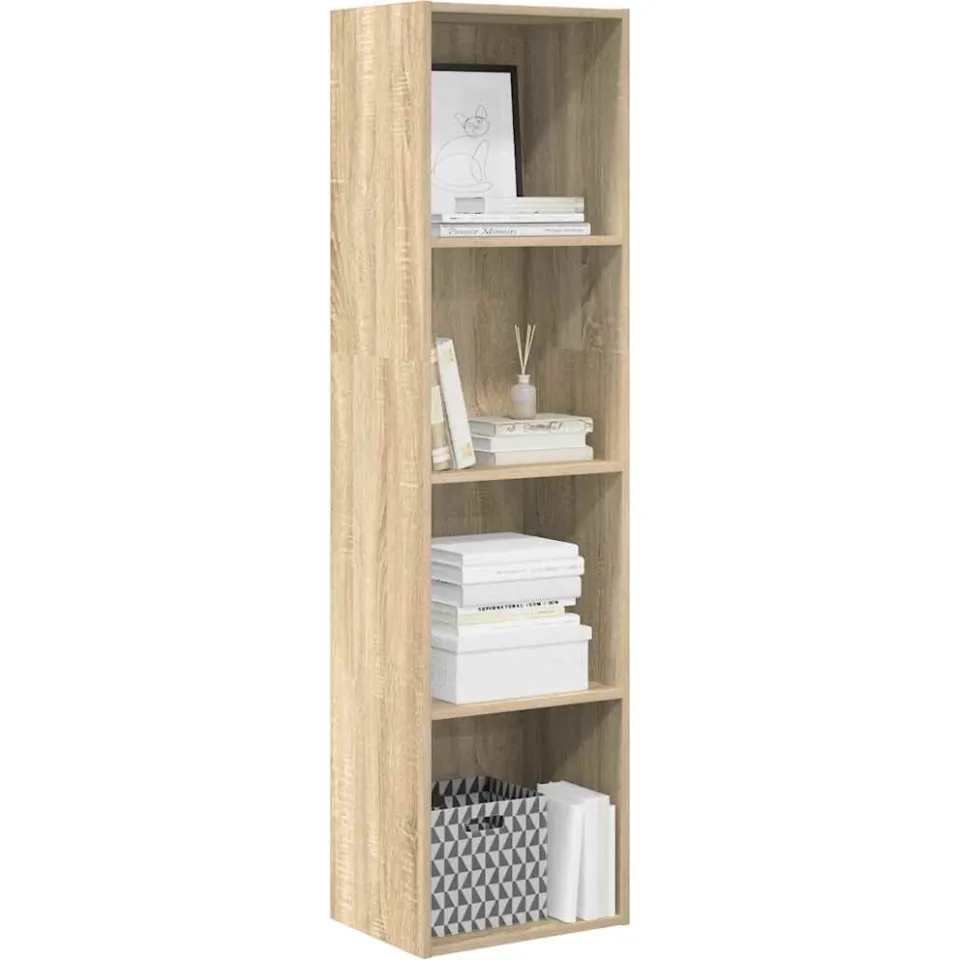 vidaXL Boekenkast 40x30x152 cm bewerkt hout sonoma eikenkleurig Bruin