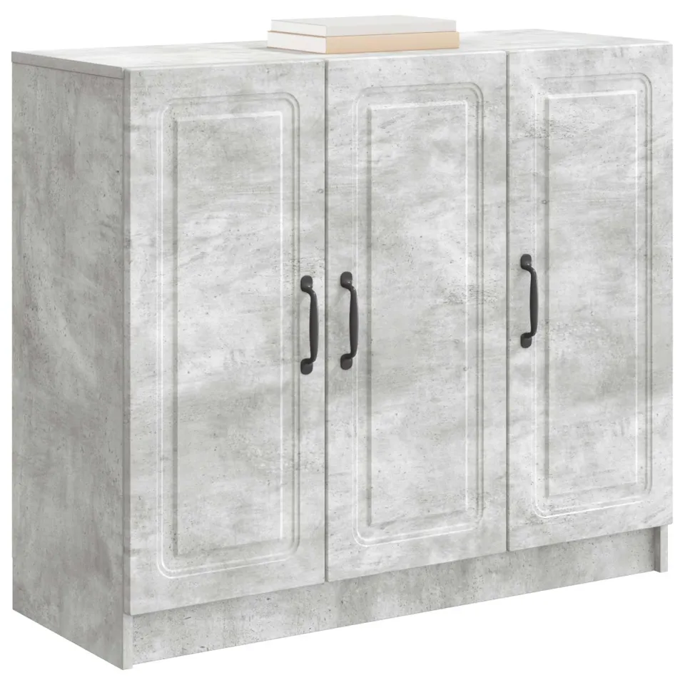 vidaXL Dressoir Betongrijs 89 x 34,5 x 77 cm Bewerkt hout